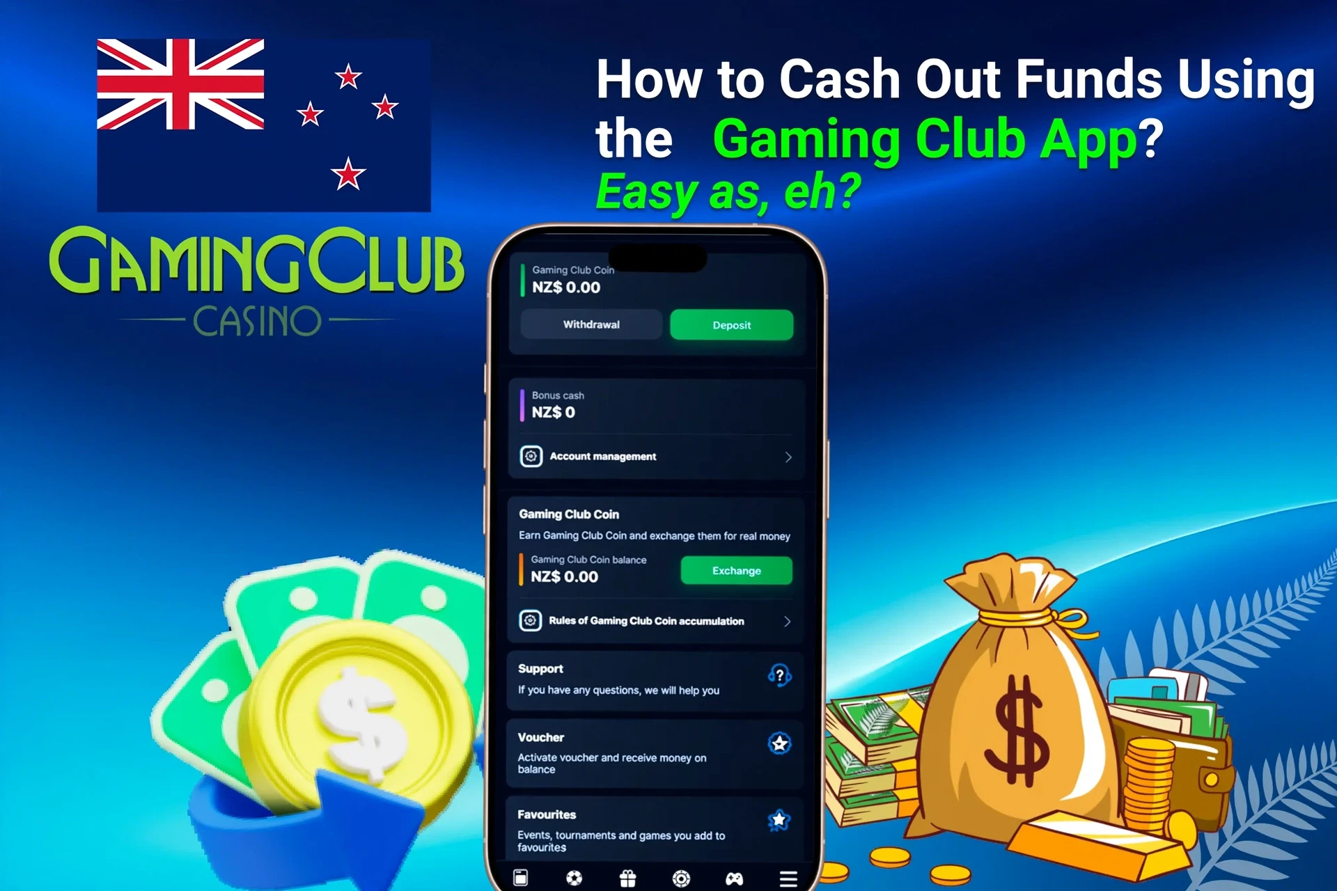 Registration process on the Gaming Club Casino mobile app with social login options