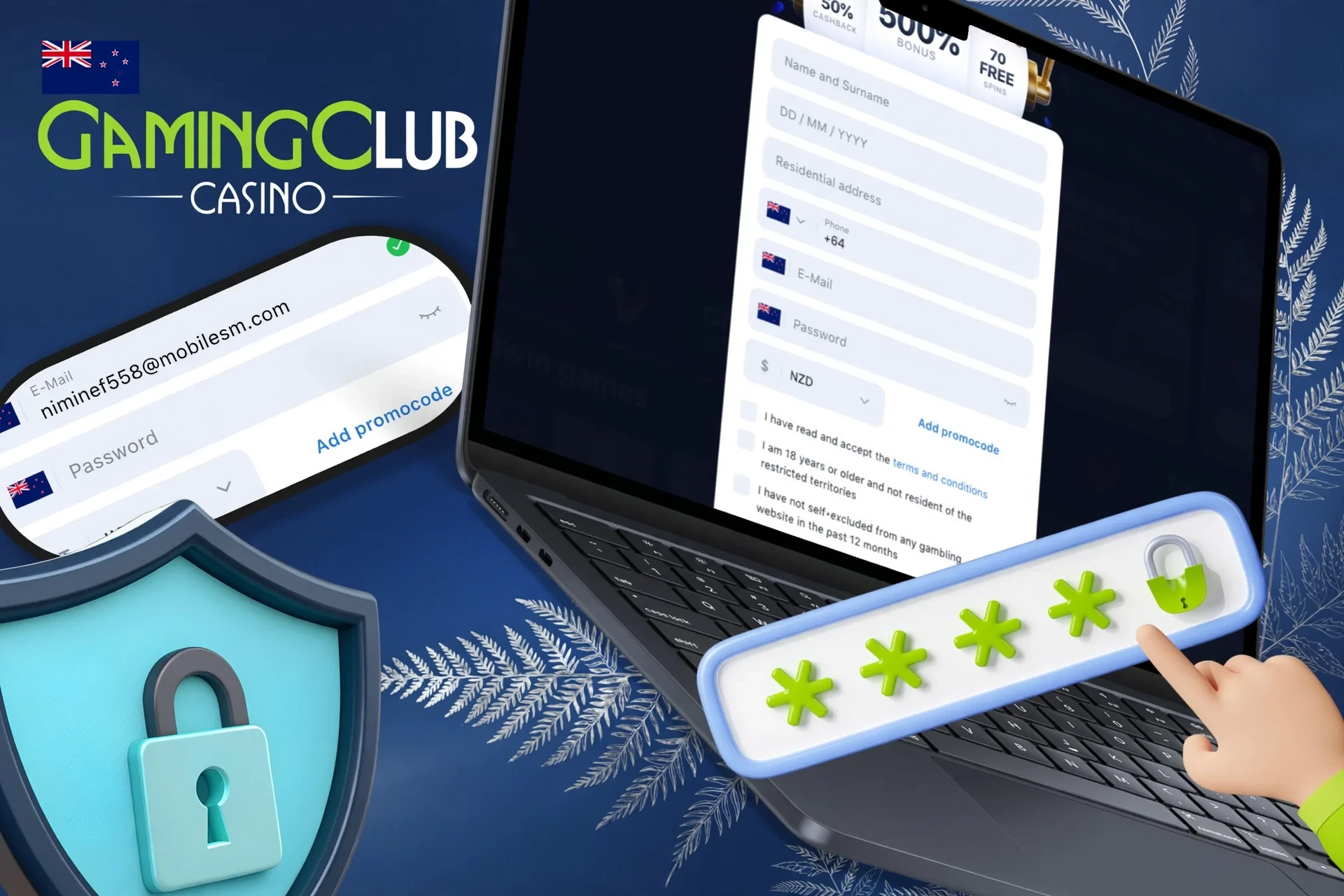 Instructions on how to create a strong and secure password to protect your account